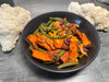 Westernpfanne mit Austernpilzen & Süßkartoffeln (vegan) - Pilzlabor