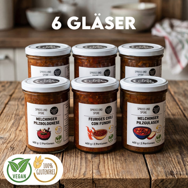 Probierpaket - 6 vegane Pilzgerichte