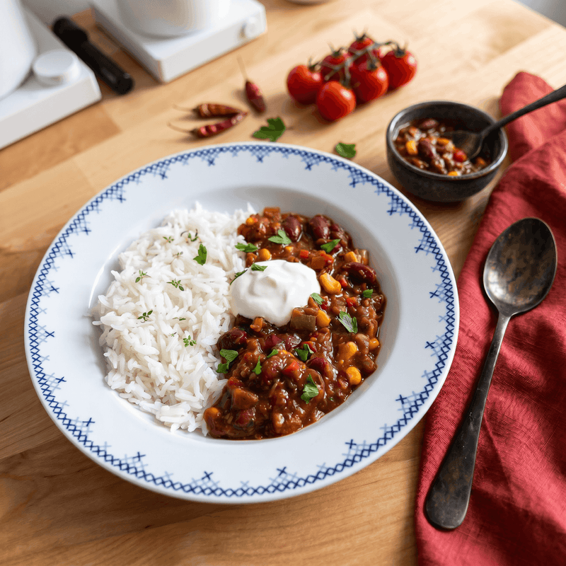 Chili con funghi
